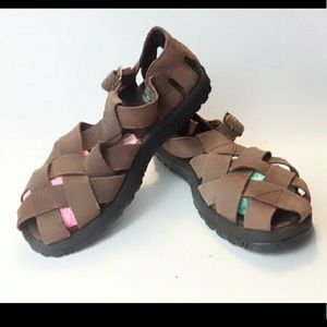 Like New Teva Covered Toe Leather Sandals